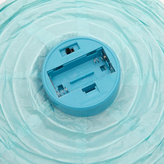 Afbeelding van Set van 7 - Gekleurde Lampionnen Feest Versiering – op Batterijen - Decoratie Slinger – Leuk voor Happy