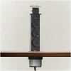 Afbeelding van DELIGHT - Inbouw Pop-Up Tafelblad Stekkerdoos met 3 Stopcontacten - Zilver - 2c47 e464 4a51 bea1 53b38785936f
