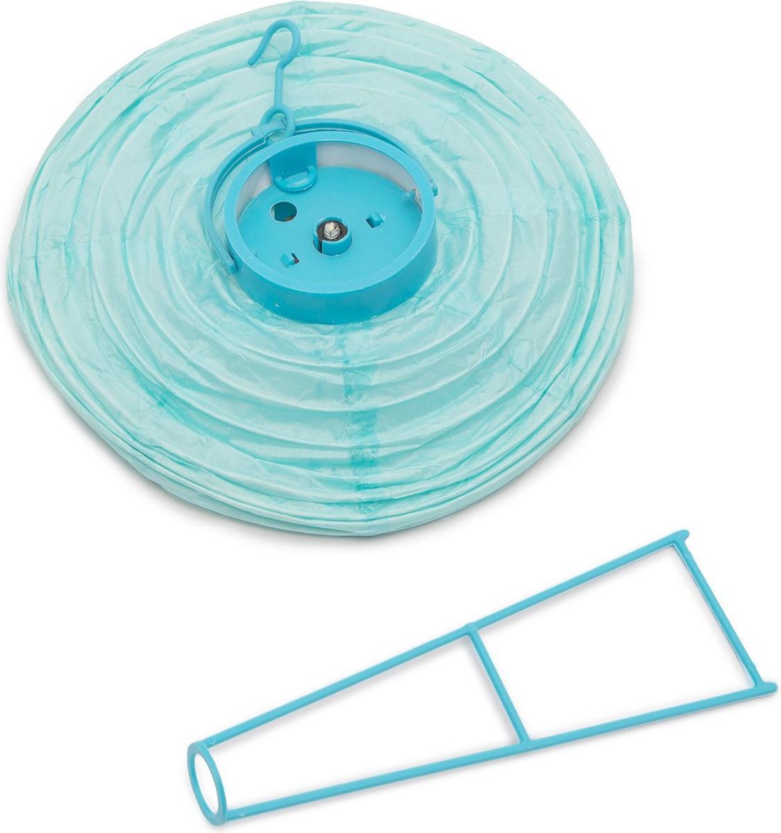 Afbeelding van Set van 7 - Gekleurde Lampionnen Feest Versiering – op Batterijen - Decoratie Slinger – Leuk voor Happy