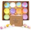 Afbeelding van Bath bombs 12 stuks - Bruisballen voor in Bad - 12 Etherische Aroma Bad bommen - Giftset - Cadeau - 60g per