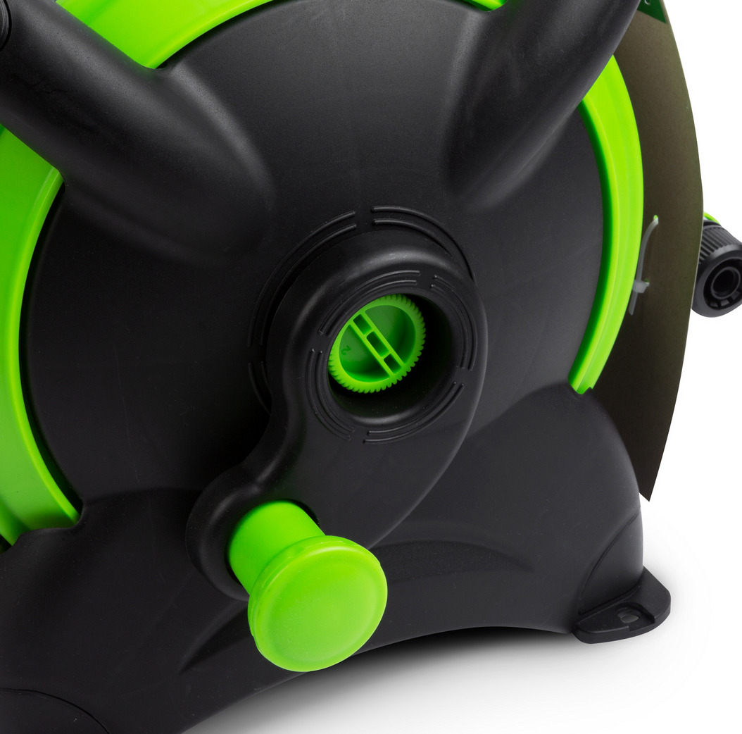 Afbeelding van Garden of Eden - Tuinslang op haspel 15 meter - Complete Tuinslang Set 15m met Sproeipistool - Tuinslangwagen