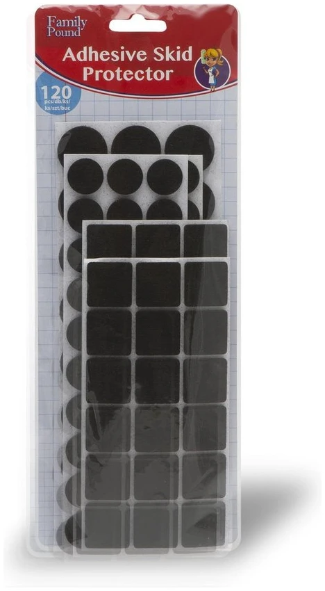 Afbeelding van 120x Premium Viltjes Stoelpoten - Zwart - Zelfklevend Anti Kras Meubelvilt voor Meubels - 120 stuks - Rond en