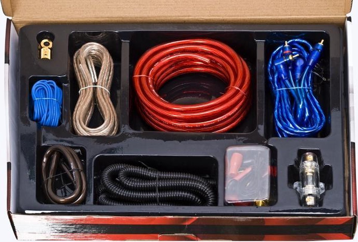 Afbeelding van MNC Subwooferkabels - Professionele Subwoofer en Versterker Aansluitset - Kabels voor Auto Subwoofer - 33