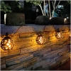 Afbeelding van Garden of Eden - Solar LED Tuinverlichting met vlameffect / Sfeerverlichting voor Buiten - Kabellengte 3.4