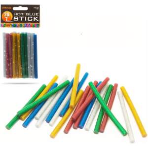 Afbeelding van Handy - Lijmpistool Vullingen Glitter - Lijmpatronen 7MM Rond - 100MM Lang - Lijm Patronen voor Lijmpistool