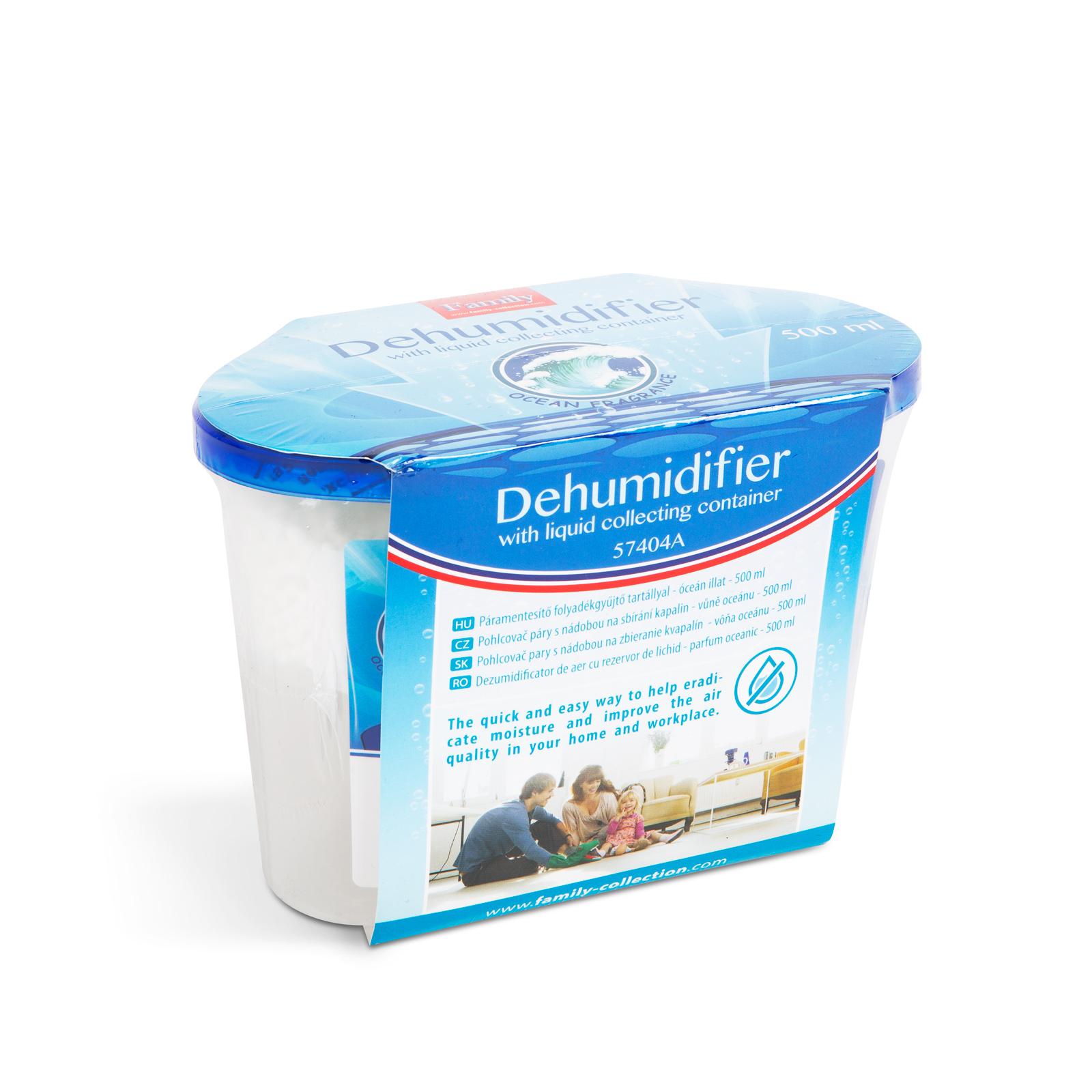 Afbeelding van Luchtontvochtiger voor in Huis met Oceaan Geur - Vocht Vanger Inclusief Vochtmagneet Vulling - Vochtvanger