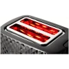 Afbeelding van Toaster Broodrooster Retro - Zwart - Model 2024 - Vintage Geroosterd brood Toaster - met Cool Wall, Ontdooi