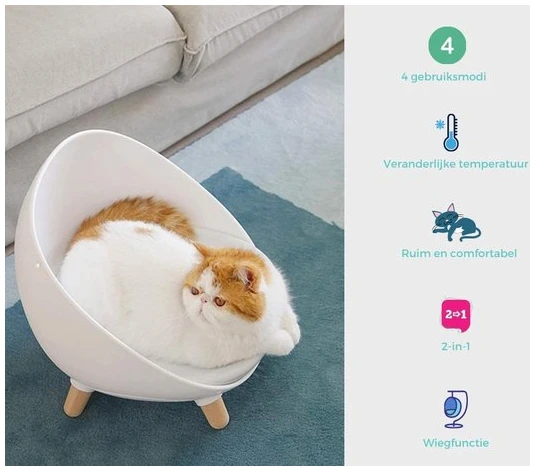 Afbeelding van MS Duku Cat Nest - Kattenmanden - Kattenmand - Comfortabel Kattenbed – Katten Mand - Esthetisch Ontwerp -