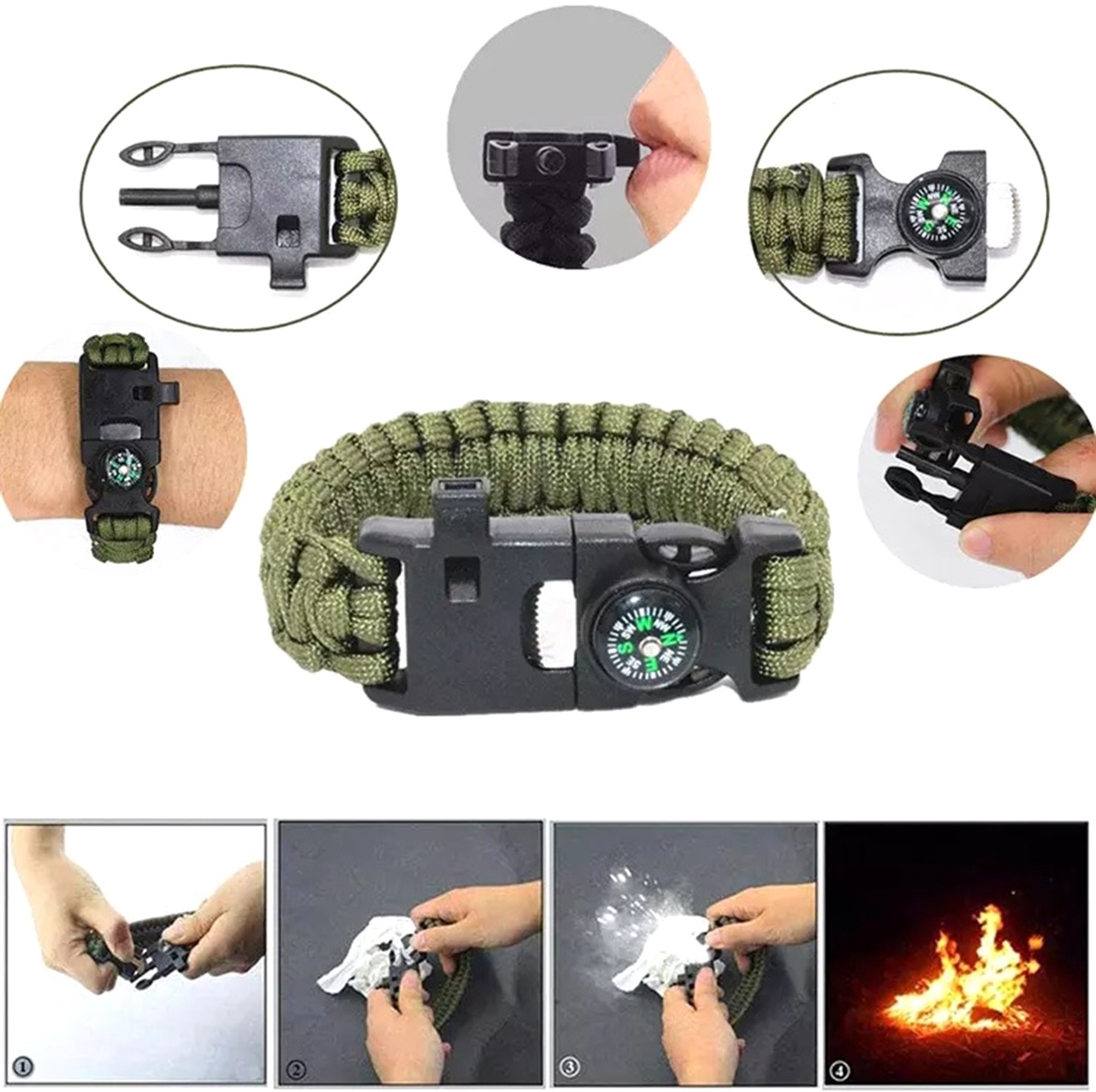 Afbeelding van 18 delige Survival Kit - Outdoor Noodpakket - Camping Set - Overleving Kit - Inclusief Opbergcase - 3485 05a0