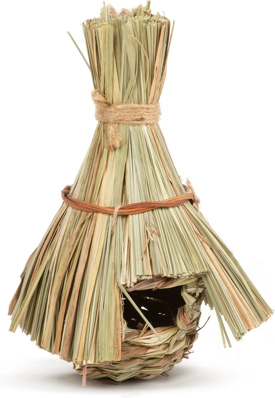 Afbeelding van Garden of Eden - Natuurlijk Vogelhuisje - Duurzaam en Ecologisch Voederplek voor Vogels - 17 x 16 x 23 cm -