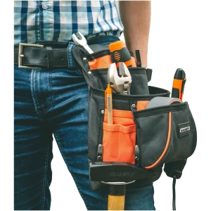Afbeelding van Handy - Grote Gereedschapsgordel / Gereedschapshouder voor Riem met Hamerhouder (voor aan een riem) - Groot -