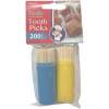 Afbeelding van Tandenstokers / Cocktailprikkers / Sateprikkers - Set van 2 doosjes - 200 Stuks - Toothpicks - BPK - 360d