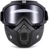 Afbeelding van Motor Masker - Ski Bril - Scooter - Helm - Snowboardbril - Airsoft Masker - Multifunctioneel - Zwart - 3746