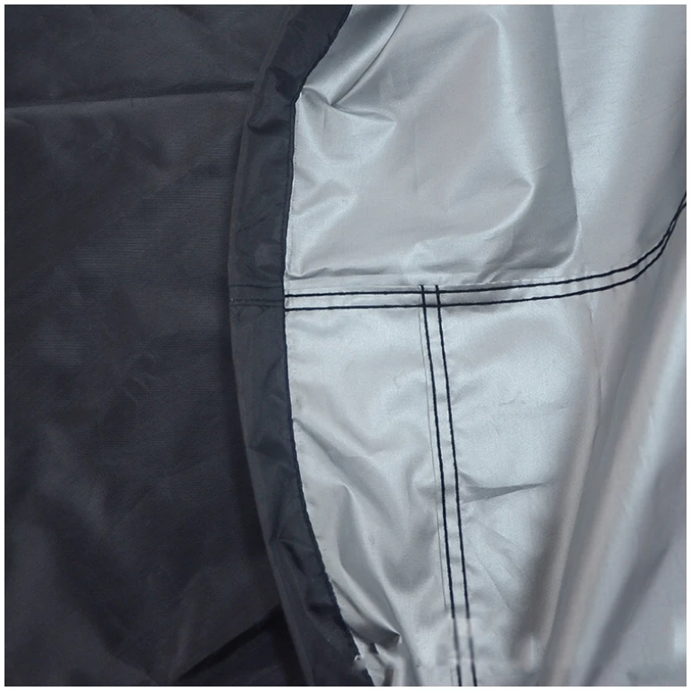 Afbeelding van Tuinset Beschermhoes Waterdicht met Trekkoord en Goede Afwatering - B242 x L160 x H100CM - Zwarte hoes