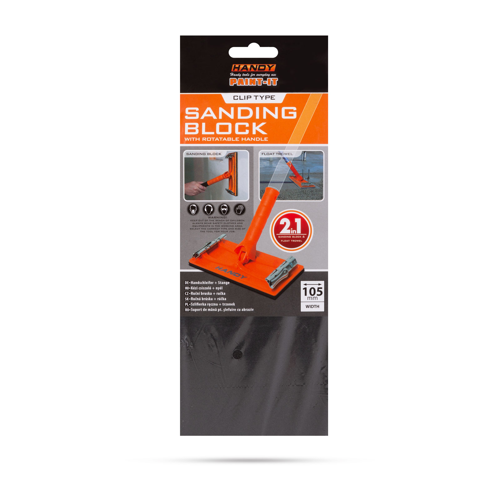 Afbeelding van Handy - Handmatige Schuurblok 210 x 105 mm – Lichtgewicht en Praktisch voor Schuurklussen - 3868 a017 47d3