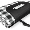 Afbeelding van Promis - Picknickkleed XL Waterdicht - 200 x 200 cm - Zwart / Wit / Grijs gestreept - met handvat - 38b8 4e97