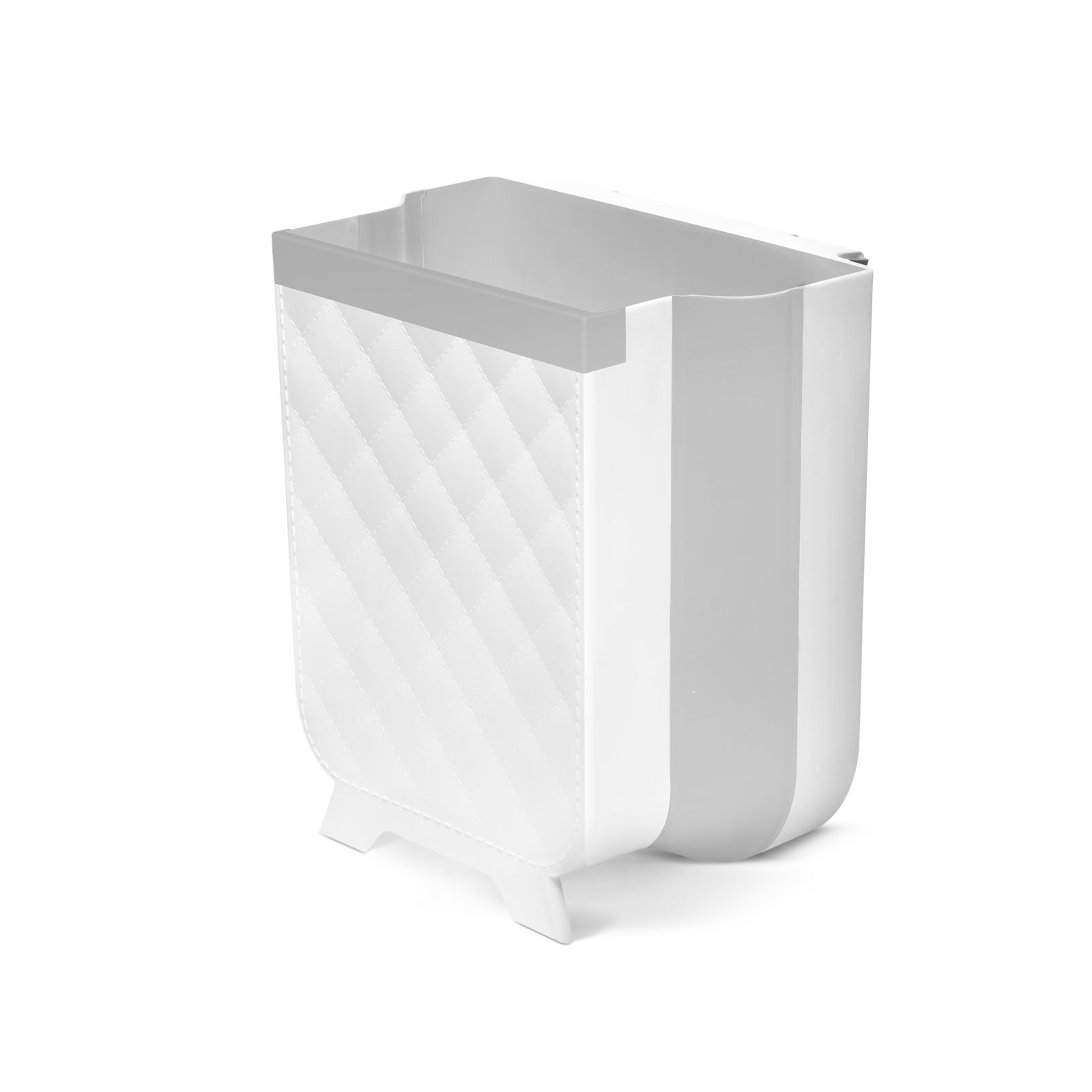 Afbeelding van Bewello - Hangende Vuilnisbak Kastdeur - Inbouw Prullenbak Hangend voor Keukenkast - Afvalbakje Opvouwbaar -