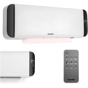 Afbeelding van Elektrische Verwarming Kachel Wand Hangend met Thermostaat - Ventilator Functie - Wandbevestiging - tot 30m2