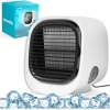 Afbeelding van Bewello® - Mini Ventilator voor Bureau - USB Ventilator met Luchtkoeler - Kleine Tafelventilator Airco - Wit