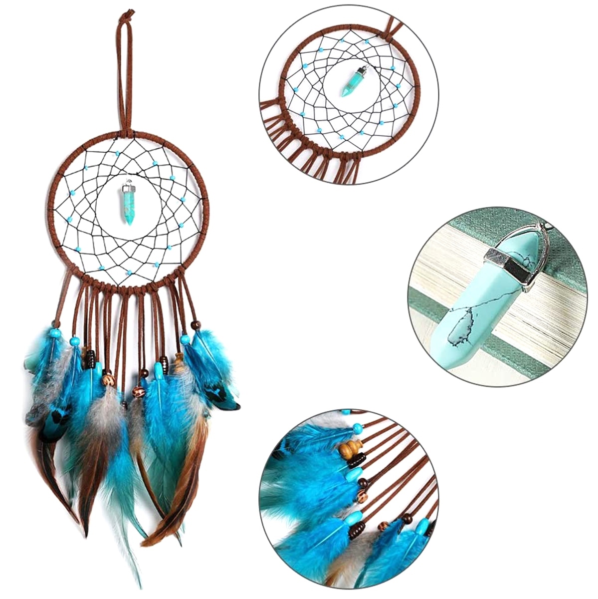 Afbeelding van Grote Handgemaakte Dromenvanger - Dromen Vanger - Dream Catcher - Dream Catcher Groot - Indianen Deco