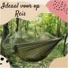 Afbeelding van HSXL Lichtgewicht Outdoor Hangmat met Muggennet en Accessoires - 260x140cm - Zwart- Survival Hangmat met