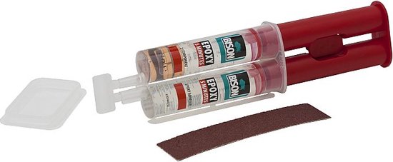 Afbeelding van Bison - Epoxy lijm voor Metaal, Steen, Beton, Polyester Reparatieset - Vloeibaar staal Transparant - 2