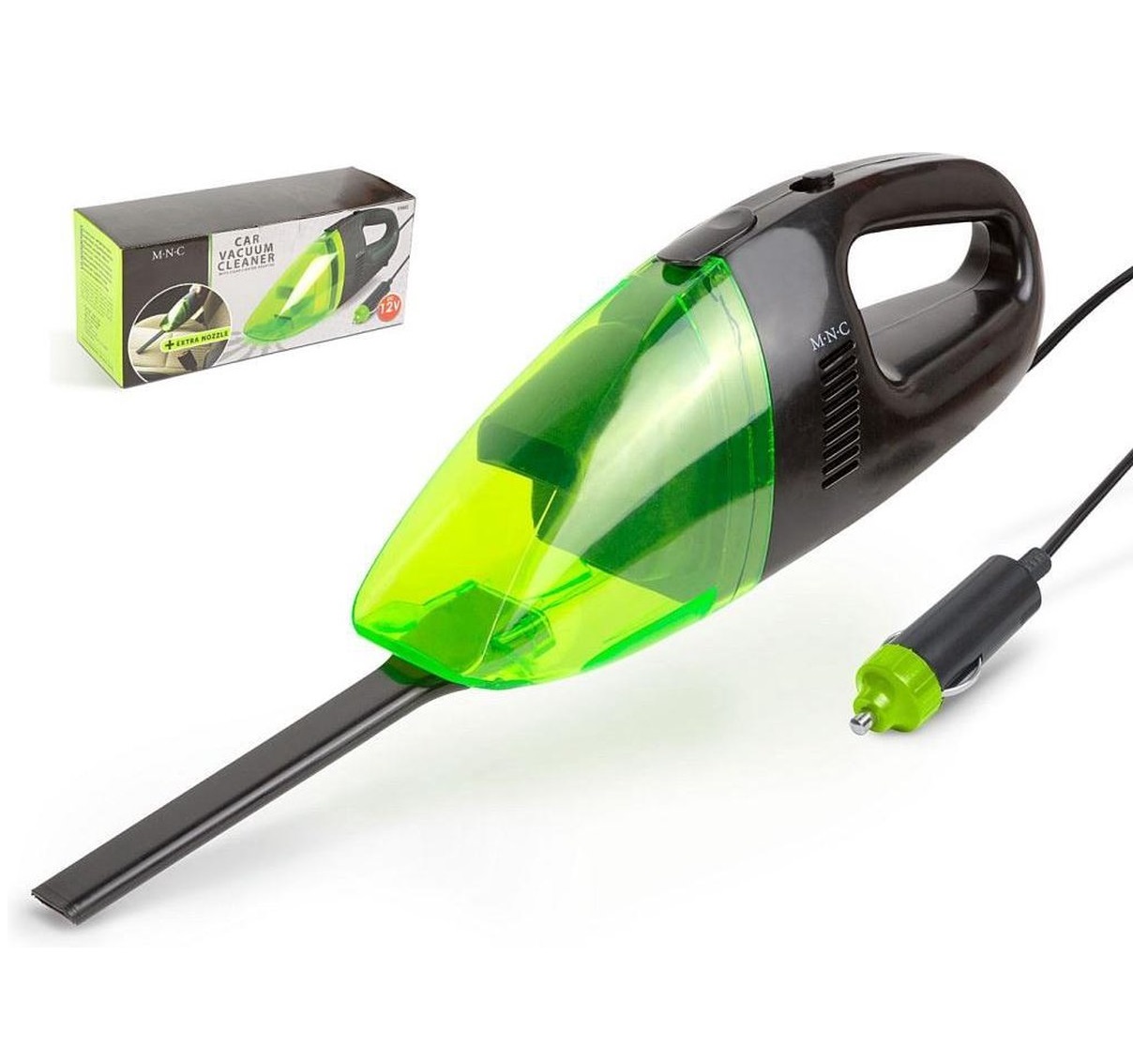 Afbeelding van MNC - Auto Kruimelzuiger - 12V - 250cm - Handstofzuiger auto - Auto stofzuiger - 3e8e c10f 480b 8087