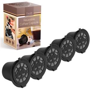 Afbeelding van 5x Herbruikbare Nespresso Koffie Cup - Milieuvriendelijk - Duurzaam - Koffie Cups Capsules - Navulbare