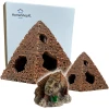 Afbeelding van Aquarium Decoratie - Ornamenten - Set van 3 - Pyramide - Egypte - Sfinx - Woestijn - 4306 eb51 403b 9e29