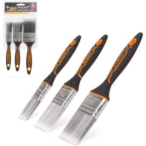 Afbeelding van Handy - Platte verfkwasten - Kwasten Set van 3 - 25 mm - 38 mm - 50 mm - Voor beits, verf, lak -