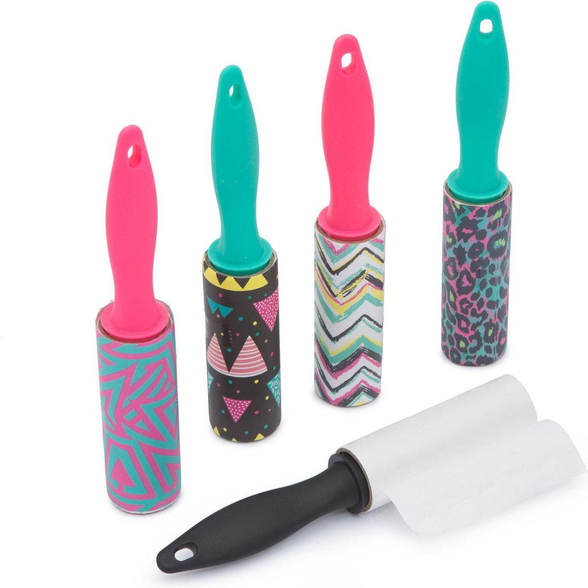 Afbeelding van 5 Kleding rollers - 5 kledingrollers - Mini Kleefrollers - Pluisrollers - Stofroller - Plakroller - 7,5CM