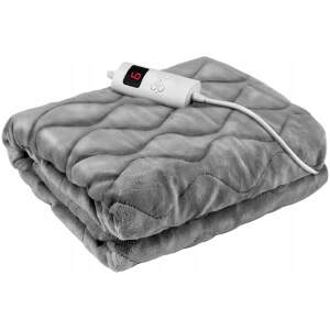 Afbeelding van Elektrische Deken - Iso trade - Elektrische Bovendeken - Warmte Deken - 2 Persoons - Timer - Machinewasbaar -