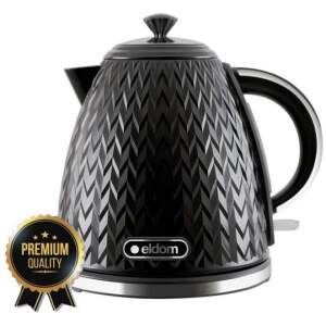 Afbeelding van Grote Waterkoker Retro - ELDOM - Zwart Glans - 1.7 Liter - 4543 3c6a 41f6 9fc4 184cc1990dfb
