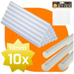 Afbeelding van Handy - Lijmpistool Vullingen - Lijmpatronen 11MM Rond - 100MM Lang - Lijm Patronen voor Lijmpistool O.A.