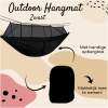 Afbeelding van HSXL Lichtgewicht Outdoor Hangmat met Muggennet en Accessoires - 260x140cm - Zwart- Survival Hangmat met