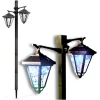 Afbeelding van Garden of Eden - Dubbele Landelijke Tuinlantaarn LED Solar op Prikspot - 137cm Hoog - Tuinverlichting /