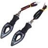 Afbeelding van 2 stuks Motor Knipperlichten LED Richtingaanwijzers - 10 LED - 2 stuks - Zwart - BPK - 492b 0484 4805 a316