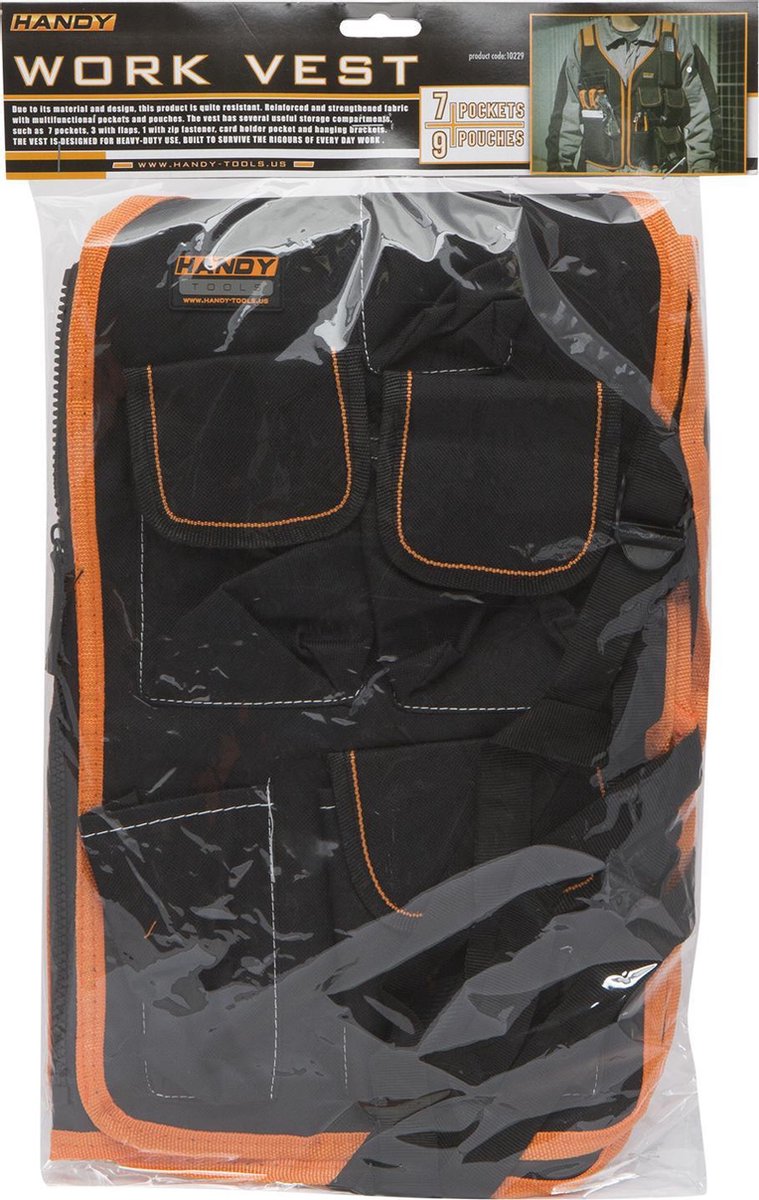 Afbeelding van Handy - Werkvest - Gereedschapsvest / Gereedschapsgordel - One Size - 4950 193f 47d9 8e0a d02b3c9d0dca