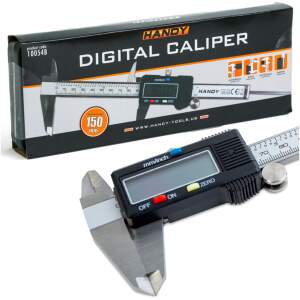 Afbeelding van HANDY - Professionele Digitale Schuifmaat met handige Opbergcase - Incl. LR44 batterij - RVS - 150mm