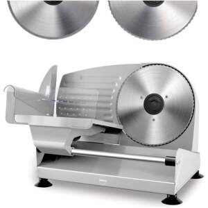 Afbeelding van Eldom Professionele Vleessnijmachine - Inclusief 2x RVS Snijschijf - ø 19cm - Dunsnijder - Allessnijder -