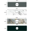 Afbeelding van HSXL - Diatomiet Mat voor Kraan - Gootsteen - Droogmat - Afdruip - Keuken - Kraanmat - Antislip - 38x10CM -