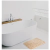Afbeelding van Kleine Antislip Badmat voor in Badkamer/Toilet/WC - Beige Zandkleur Ecru - Steenpatroon - 40x60cm - 4ad6 fedc