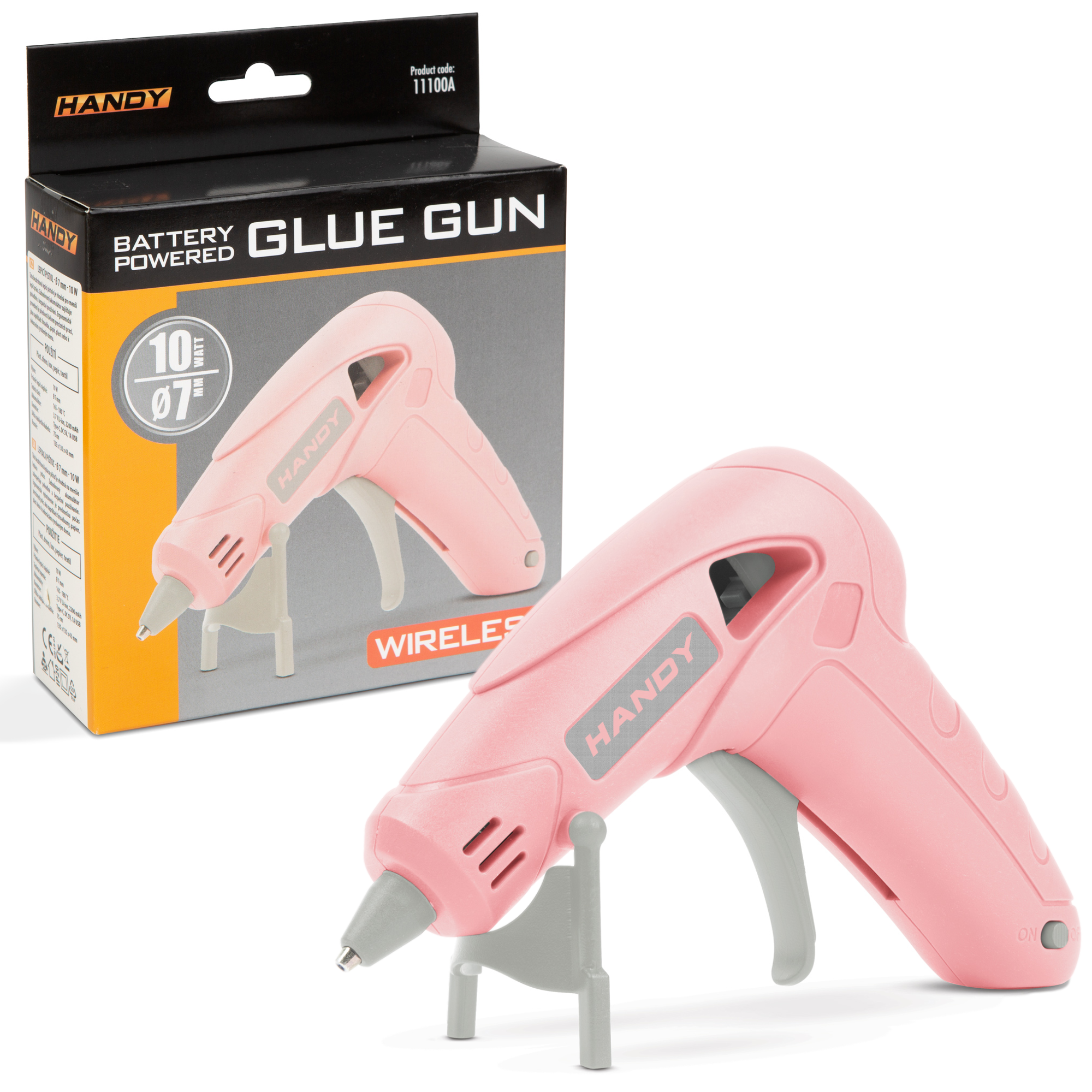 Afbeelding van Draadloos Lijmpistool 10W - Roze - USB-C Oplaadbaar - Geschikt voor Ø 7mm lijmpatronen (excl.) - 4cc7 efdb