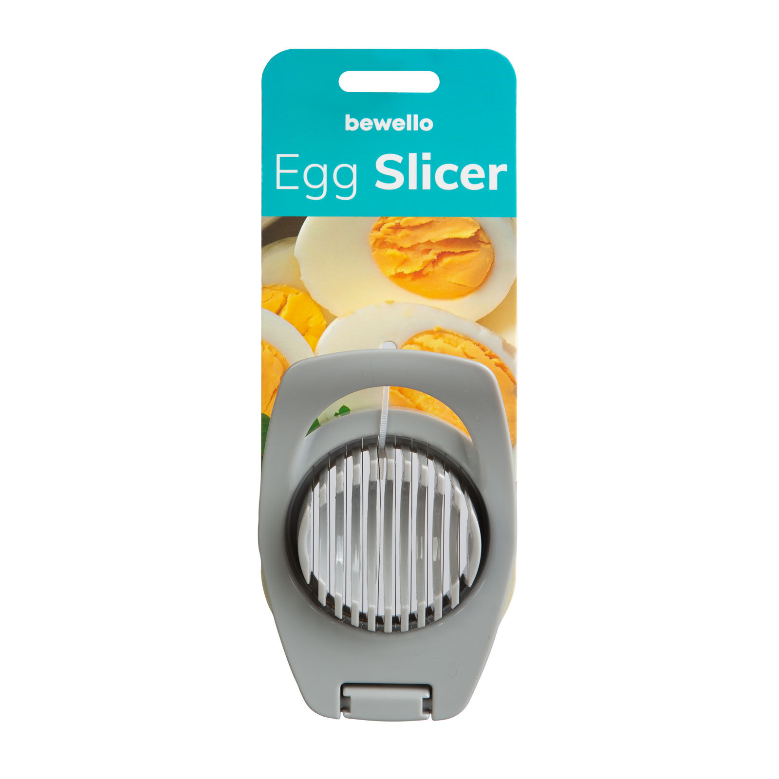 Afbeelding van Bewello - Ei Snijder / Eiersnijder - Vaatwasserbestendig - RVS Draad & BPA vrij - Grijs - Eisnijder