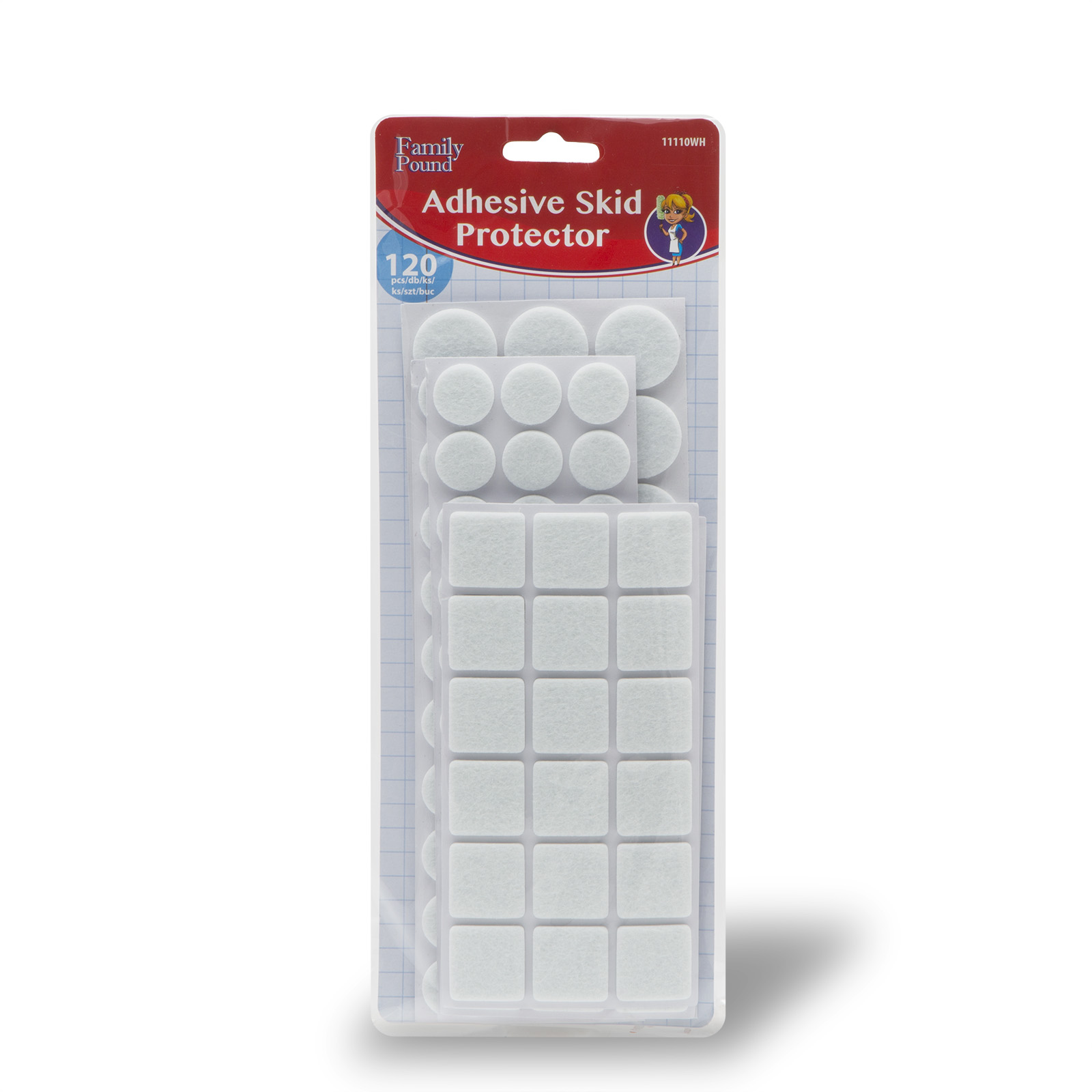 Afbeelding van 120x Premium Viltjes Stoelpoten - Wit - Zelfklevend Anti Kras Meubelvilt voor Meubels - 120 stuks - Rond en