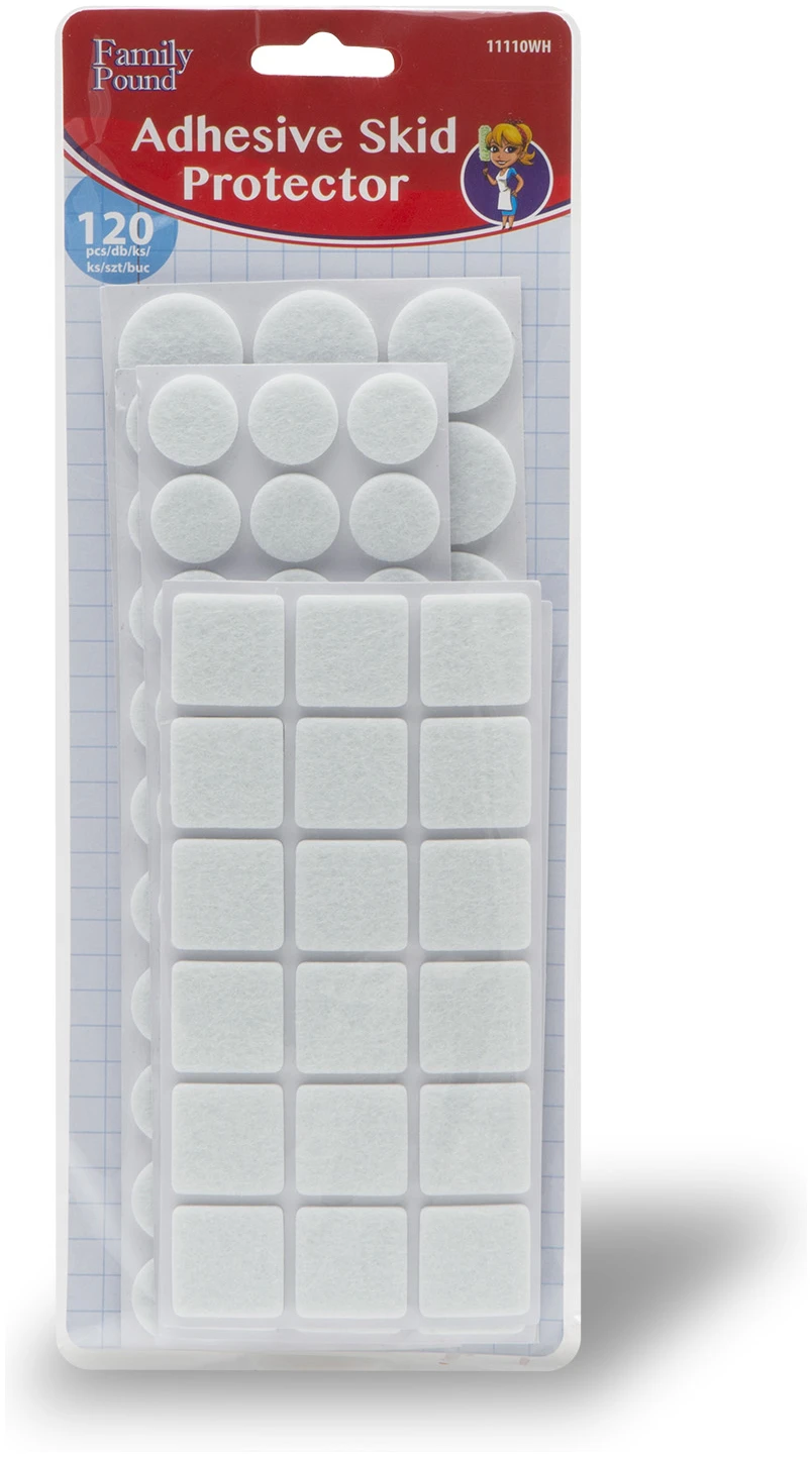 Afbeelding van 120x Premium Viltjes Stoelpoten - Wit - Zelfklevend Anti Kras Meubelvilt voor Meubels - 120 stuks - Rond en