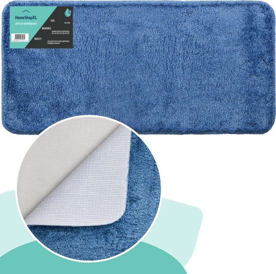 Afbeelding van Badmat - 60x120cm - Blauw - Grote Antislip Douchemat Badkamermat of WC mat - 4ee2 13c9 4fd9 90ae 4561d5dc045c