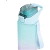 Afbeelding van Family Sport - Waterfles Paars / Blauw - 1 Liter Drinkfles - Waterfles met Rietje - Waterfles met