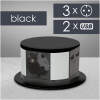 Afbeelding van DELIGHT - Inbouw Pop-Up Tafelblad Stekkerdoos met 2x USB en 3 Stopcontacten - Zwart - Lage inbouwdiepte -
