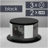 Afbeelding van DELIGHT - Inbouw Pop-Up Tafelblad Stekkerdoos met 2x USB en 3 Stopcontacten - Zwart - Lage inbouwdiepte -